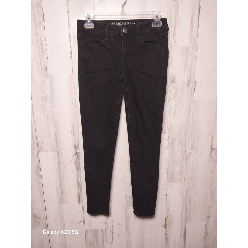 American Eagle Super Stretch X Black Jegging Size 0 Short